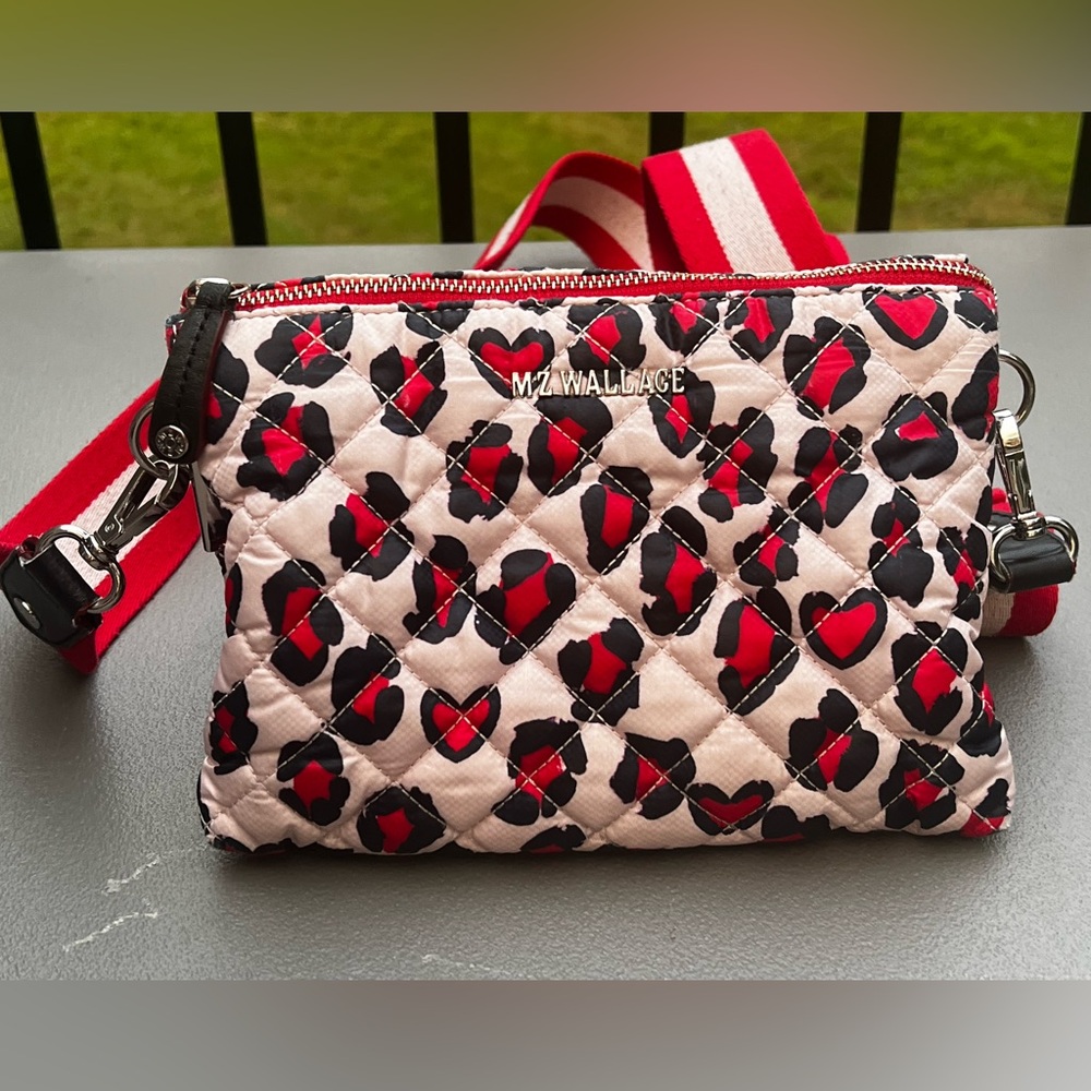 MZ Wallace Pippa Crosby Heart Print Crossbody Bag Limited Edition